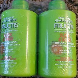 Garnier Fructis Sleek and Shine Intensely Smooth Leave-In Conditioning Cream, 10